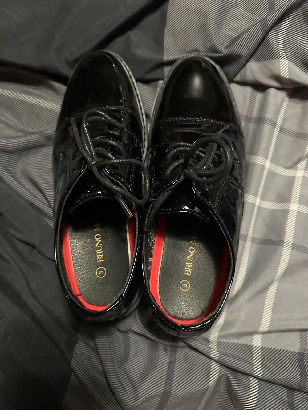 Boys Black Patent Leather Dress Shoes